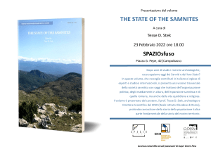 2022 book presentation The state of the Samnites